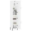vidaXL Buffet haut Blanc 34,5x34x180 cm Bois d'ingénierie