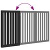 vidaXL Barri&egrave;re pour chien pliable 3 panneaux noir bois de peuplier