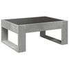 vidaXL Table basse avec LED infini gris b&eacute;ton 70x53x30 cm