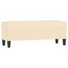 vidaXL Banc Cr&egrave;me 100x35x41 cm Tissu