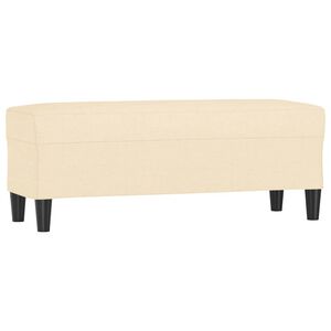 vidaXL Banc Cr&egrave;me 100x35x41 cm Tissu