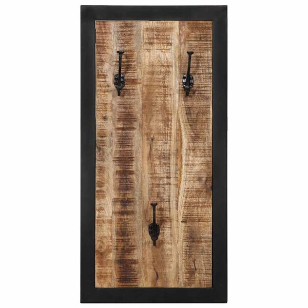 vidaXL Porte-manteau 40x2x80 cm bois de manguier massif brut