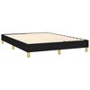 vidaXL Sommier &agrave; lattes de lit avec matelas LED Noir 140x200 cm Tissu