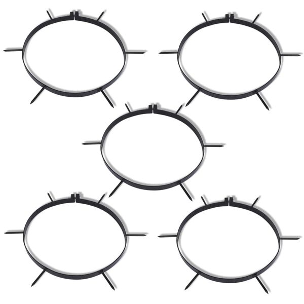 5 colliers a&eacute;rateurs &agrave; pointes diam&egrave;tre 30 cm