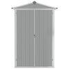 vidaXL Abri de jardin Gris 116x45x175 cm Acier galvanisé