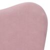vidaXL Canapé pour enfants rose peluche douce