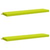 vidaXL Coussins de banc 2 pi&egrave;ces SOEST 2 pc 100 % polyester Vert vif.