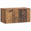 vidaXL Meuble TV mural Bois ancien 59,5 x 31 x 30 cm Bois d'ing&eacute;nierie