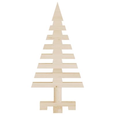 vidaXL Arbre de Noël en bois pour décoration 60 cm bois massif de pin