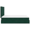 vidaXL Cadre de lit ottoman avec matelas vert foncé 140x190 cm velours