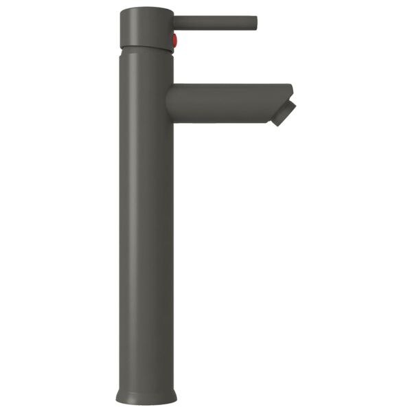 vidaXL Lavabo de bain avec robinet et drain &agrave; poussoir Verre tremp&eacute;