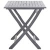 vidaXL Ensemble &agrave; manger de jardin 7 pcs Bois d'acacia massif Gris