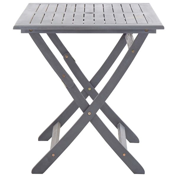 vidaXL Ensemble &agrave; manger de jardin 7 pcs Bois d'acacia massif Gris