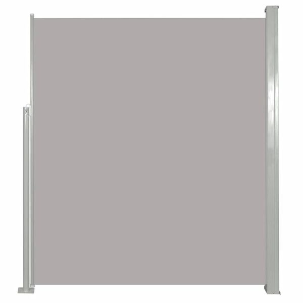 vidaXL Auvent lat&eacute;ral r&eacute;tractable de patio 120x500 cm Gris