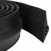 vidaXL Joint de sol de garage Noir 112 x 20 mm 3,5 m Caoutchouc EPDM