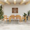 vidaXL Ensemble de salle &agrave; manger pour jardin 5 pcs Marron