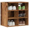 vidaXL Armoires &agrave; chaussures 2 pcs vieux bois 52x30x50 cm