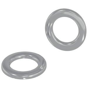vidaXL Rondelles 2 pc Argent&eacute; 10 x 10 x 0,8 mm Fer