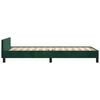 vidaXL Cadre de lit sans matelas vert foncé 90x200 cm velours