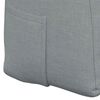 vidaXL Coussin de Dos Gris clair 160 x 24 x 50 cm tissu