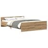 vidaXL Cadre de lit sans matelas ch&ecirc;ne artisanal 140x190 cm