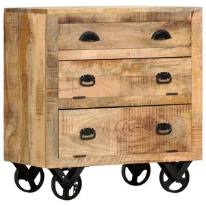 vidaXL Meuble d'appoint Marron 70 x 38 x 63 cm bois de manguier massif