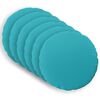 vidaXL Housse de coussin 6 pcs HEERLEN Turquoise &Oslash; 30 cm Polyester