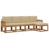 vidaXL Ensemble de canap&eacute;s d'ext&eacute;rieur 5 pcs Naturel et Beige