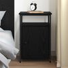 vidaXL Cabinet de chevet Ch&ecirc;ne noir Bois d'ing&eacute;nierie