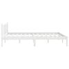 vidaXL Cadre de lit sans matelas blanc bois massif 140x200 cm