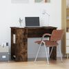 vidaXL Bureau ch&ecirc;ne fum&eacute; 100x55x75 cm bois d'ing&eacute;nierie