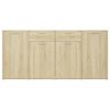 vidaXL Buffet Chêne sonoma 160x36x75 cm Bois d'ingénierie
