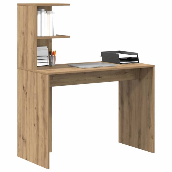 vidaXL Bureau Ch&ecirc;ne artisanal 102 x 50 x 124 cm Bois d'ing&eacute;nierie
