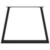 vidaXL Pieds de table à manger en forme de V 2 pièces Noir 90 x (72-73,3) cm Acier