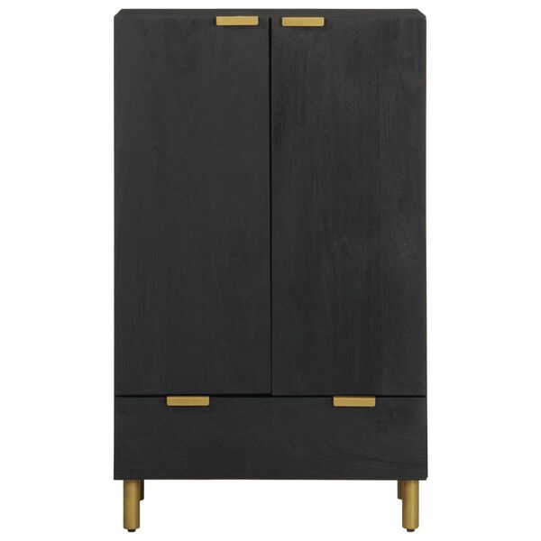 vidaXL Buffet noir 60x33x100 cm bois d'ing&eacute;nierie