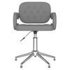 vidaXL Chaise pivotante de salle &agrave; manger Gris Similicuir