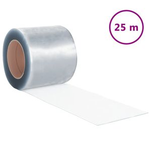 vidaXL Rouleau de rideau en bande PVC 1,6 mm x 200 mm 25 m