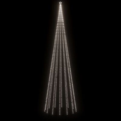 vidaXL Sapin de Noël avec piquet 1134 LED Blanc froid 800 cm
