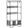 vidaXL Armoire sonoma gris 90x50x180 cm bois d'ing&eacute;nierie