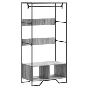 vidaXL Armoire sonoma gris 90x50x180 cm bois d'ing&eacute;nierie