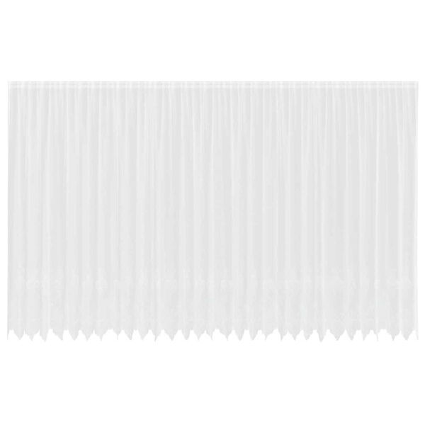 vidaXL Rideau en Dentelle Floral Blanc 280 x 750 cm Polyester