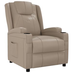 vidaXL Fauteuil inclinable Cappuccino Similicuir