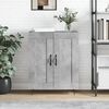 vidaXL Buffet gris b&eacute;ton 69,5x34x90 cm bois d'ing&eacute;nierie