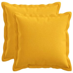 vidaXL Housse de coussin 2 pcs HOUTEN Jaune clair 30 x 30 cm