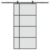 vidaXL Porte coulissante et kit de quincaillerie 102,5x205cm Verre ESG