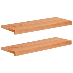 vidaXL Marches d'escalier 2 pi&egrave;ces 70 x 25 x 2 cm Vernis
