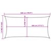 vidaXL Voile d'ombrage 160 g/m² Blanc 2,5x5 m PEHD