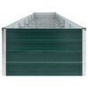 vidaXL Lit surélevé de jardin Acier galvanisé 600x80x45 cm Vert