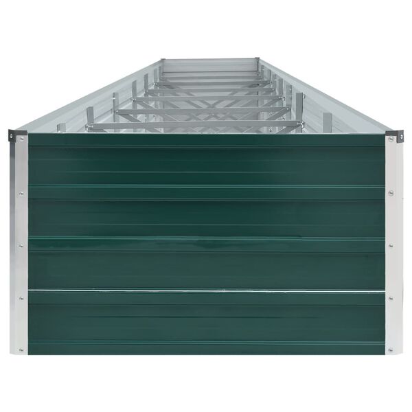 vidaXL Lit surélevé de jardin Acier galvanisé 600x80x45 cm Vert