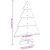 vidaXL Arbre de No&euml;l en bois pour d&eacute;coration 70 cm bois massif